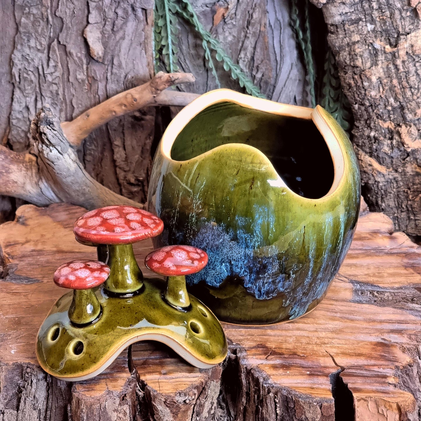 Knoflookpot met Paddenstoelen NR. 3819