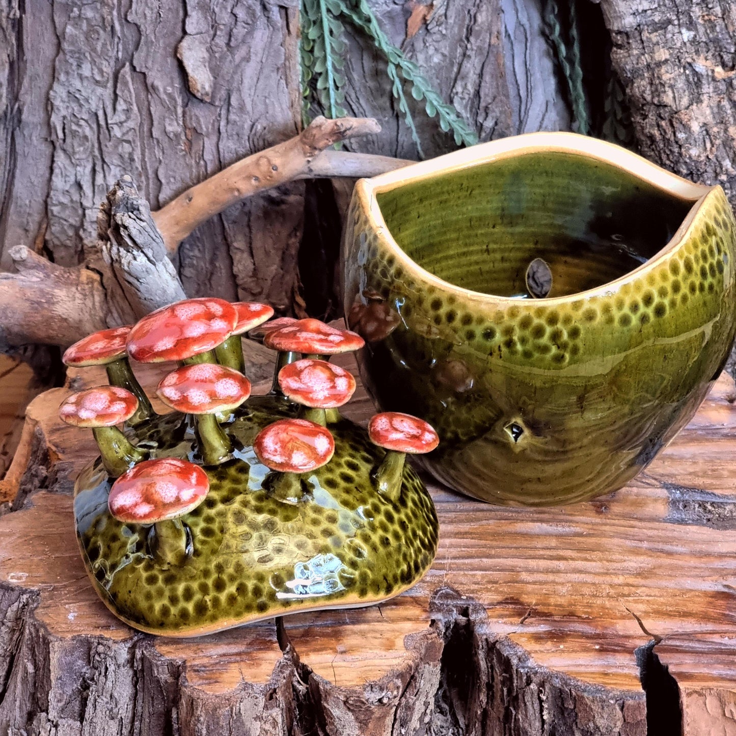 Knoflookpot met Paddenstoelen NR. 3829