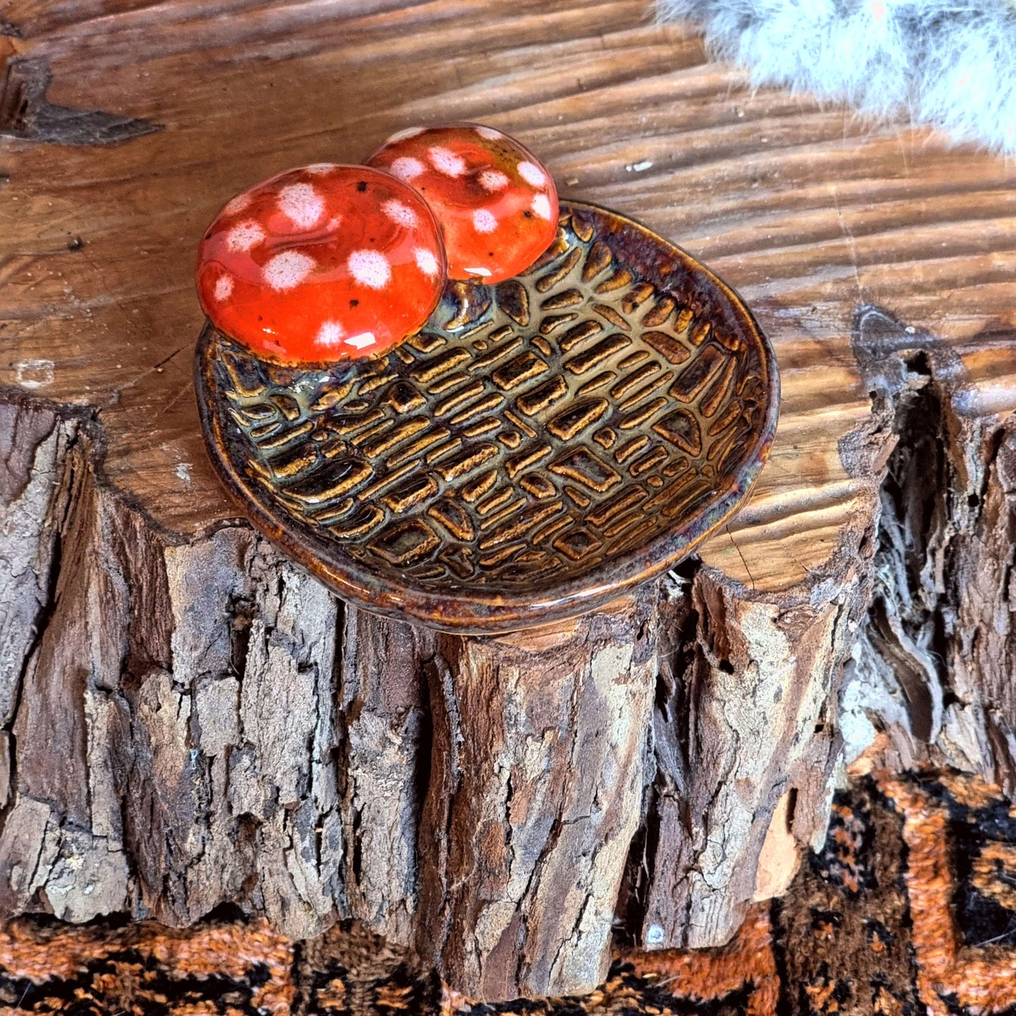 Trinket Dish met Paddenstoelen NR. 4098