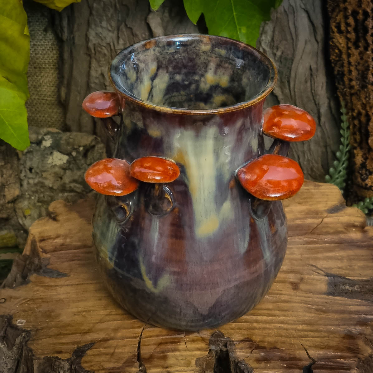 Vaas met Paddenstoelen NR. 3090