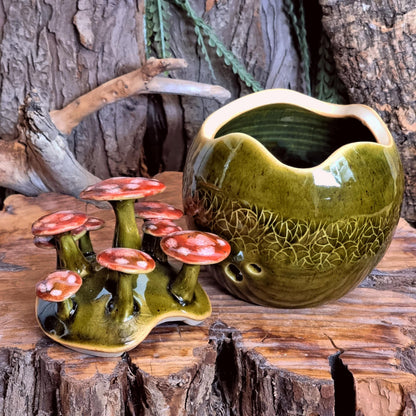 Knoflookpot met Paddenstoelen NR. 3818