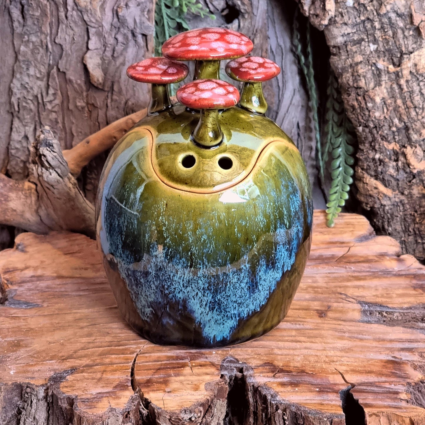 Knoflookpot met Paddenstoelen NR. 3819