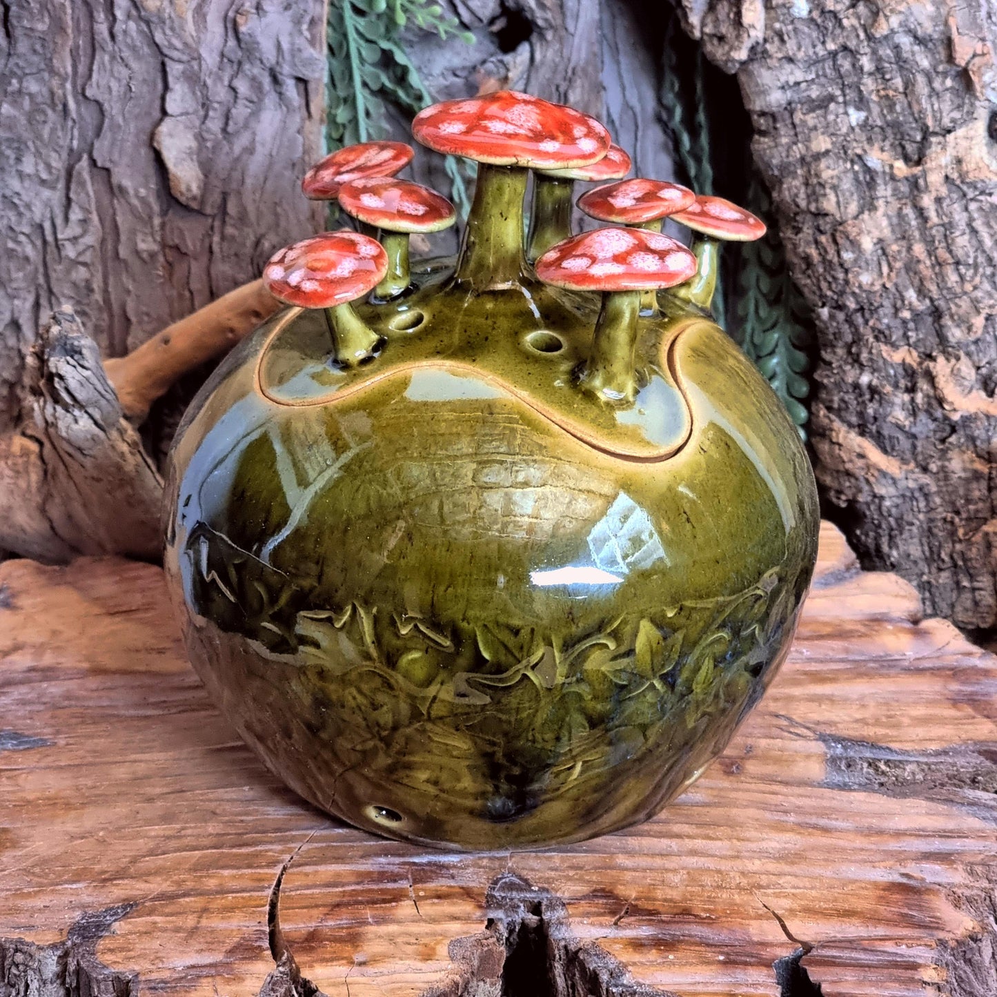 Knoflookpot met Paddenstoelen NR. 3820
