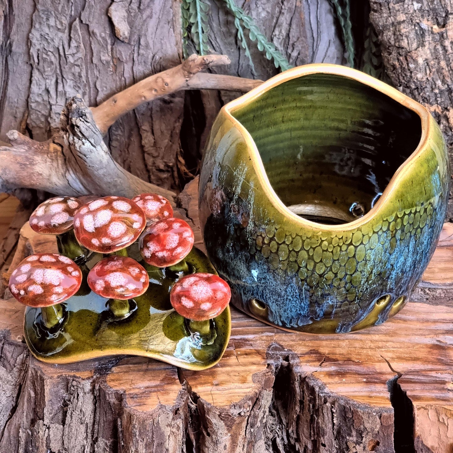 Knoflookpot met Paddenstoelen NR. 3821