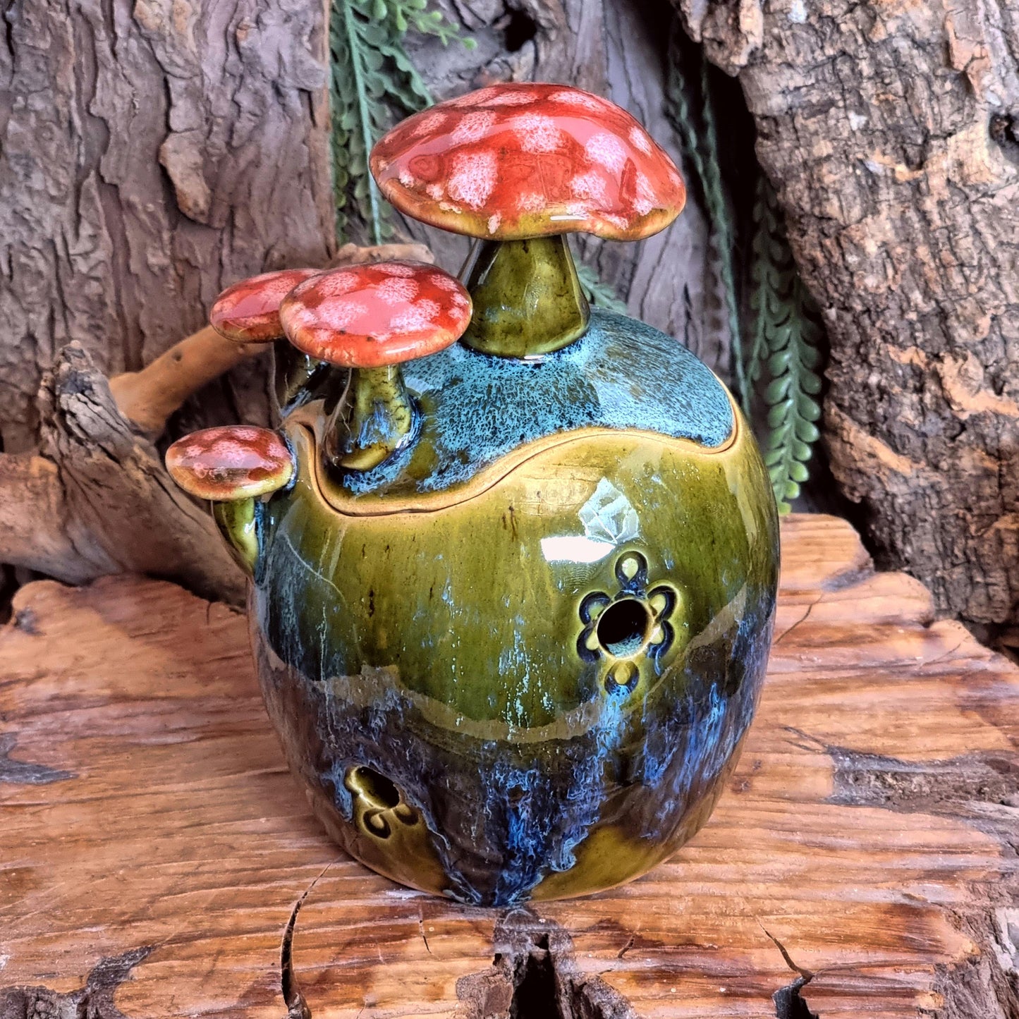 Knoflookpot met Paddenstoelen NR. 3822