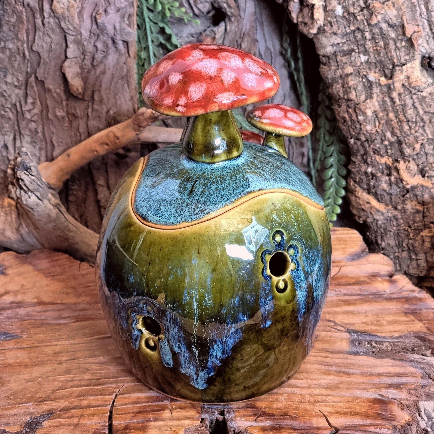 Knoflookpot met Paddenstoelen NR. 3822