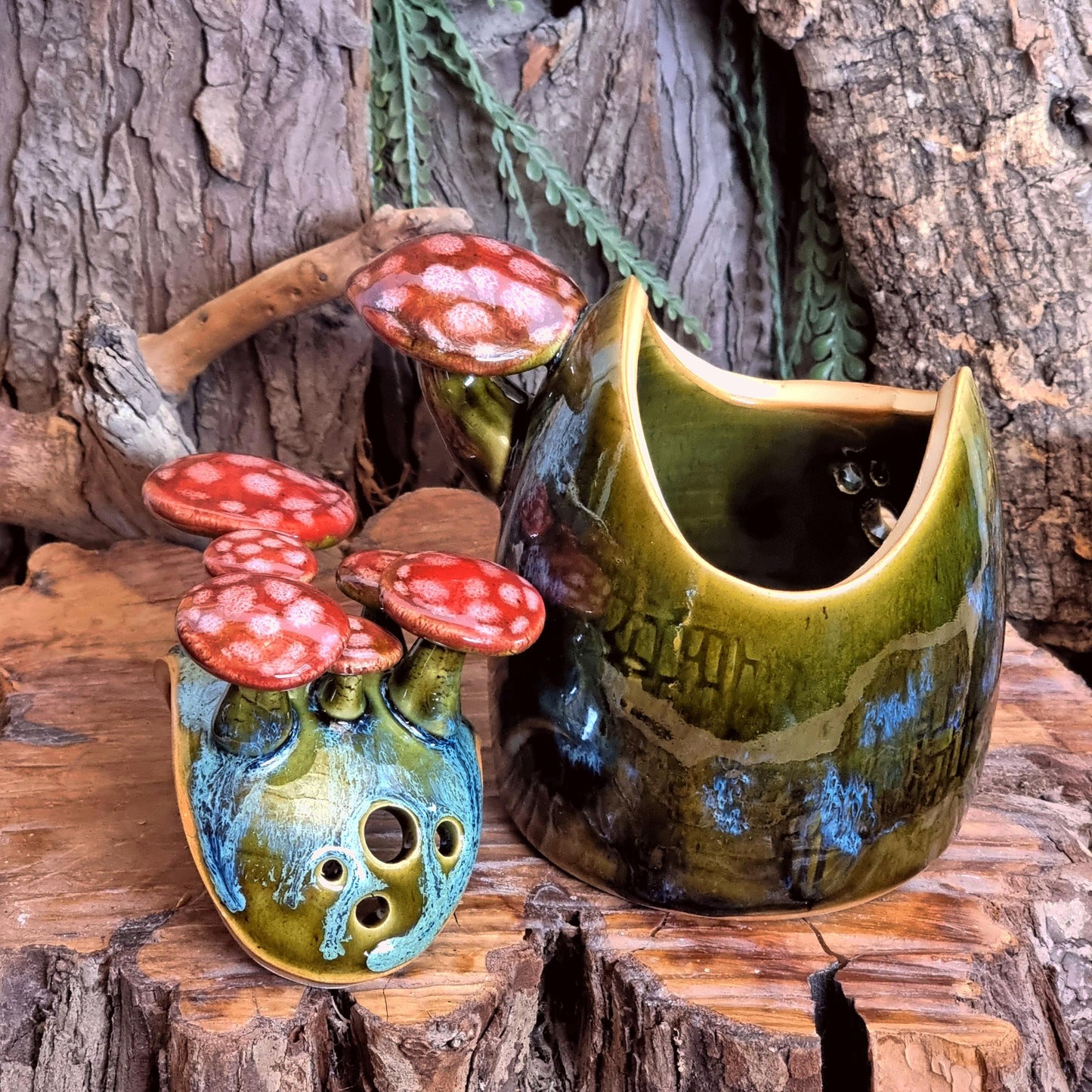 Knoflookpot met Paddenstoelen NR. 3823