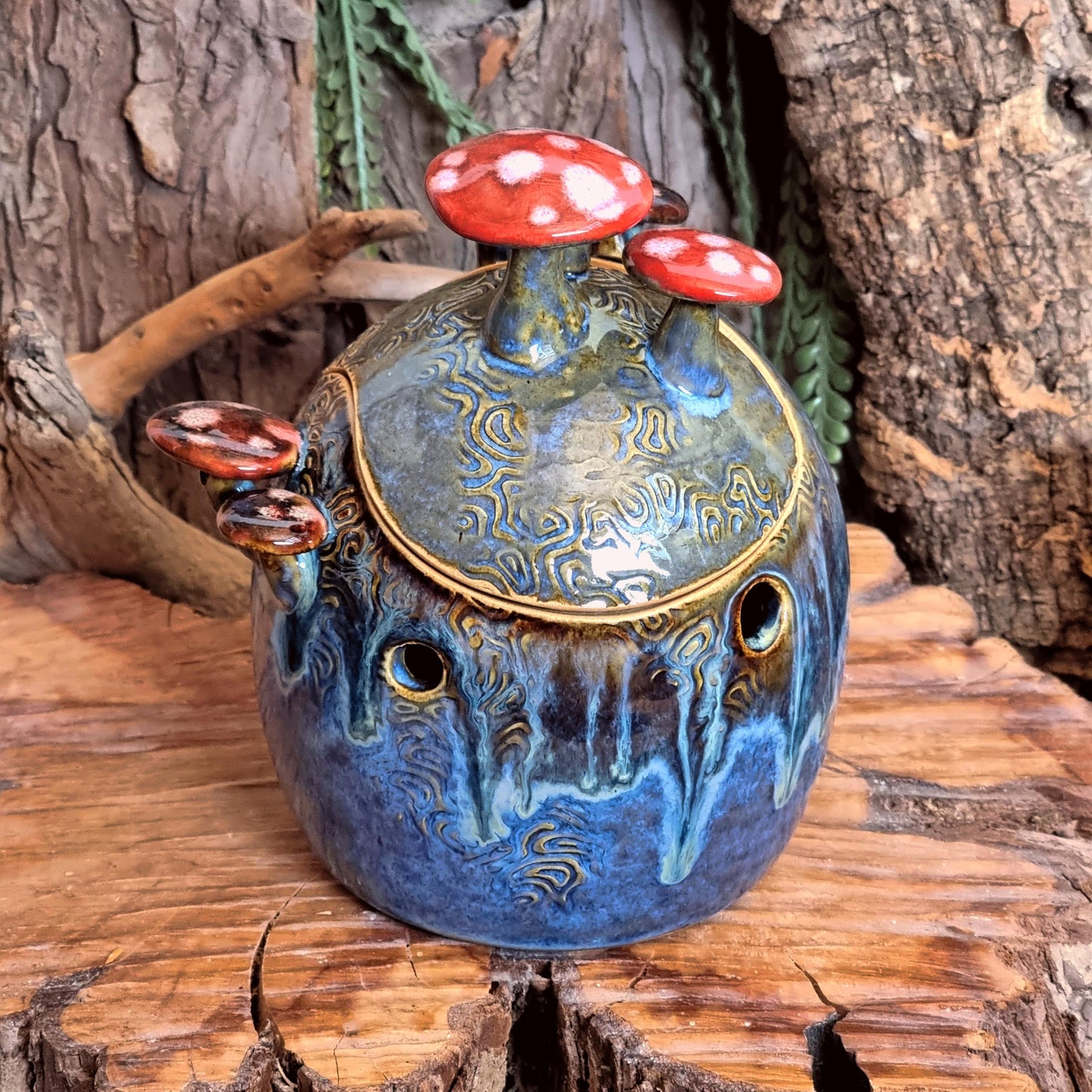 Knoflookpot met Paddenstoelen NR. 3824