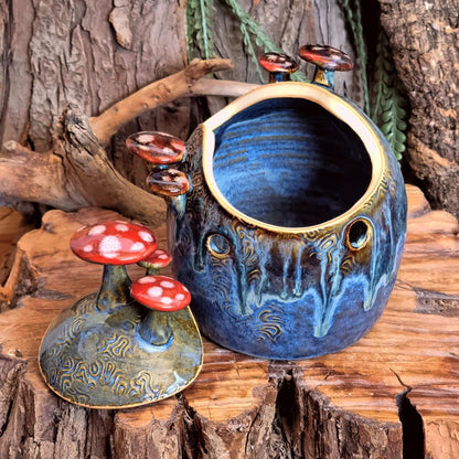 Knoflookpot met Paddenstoelen NR. 3824
