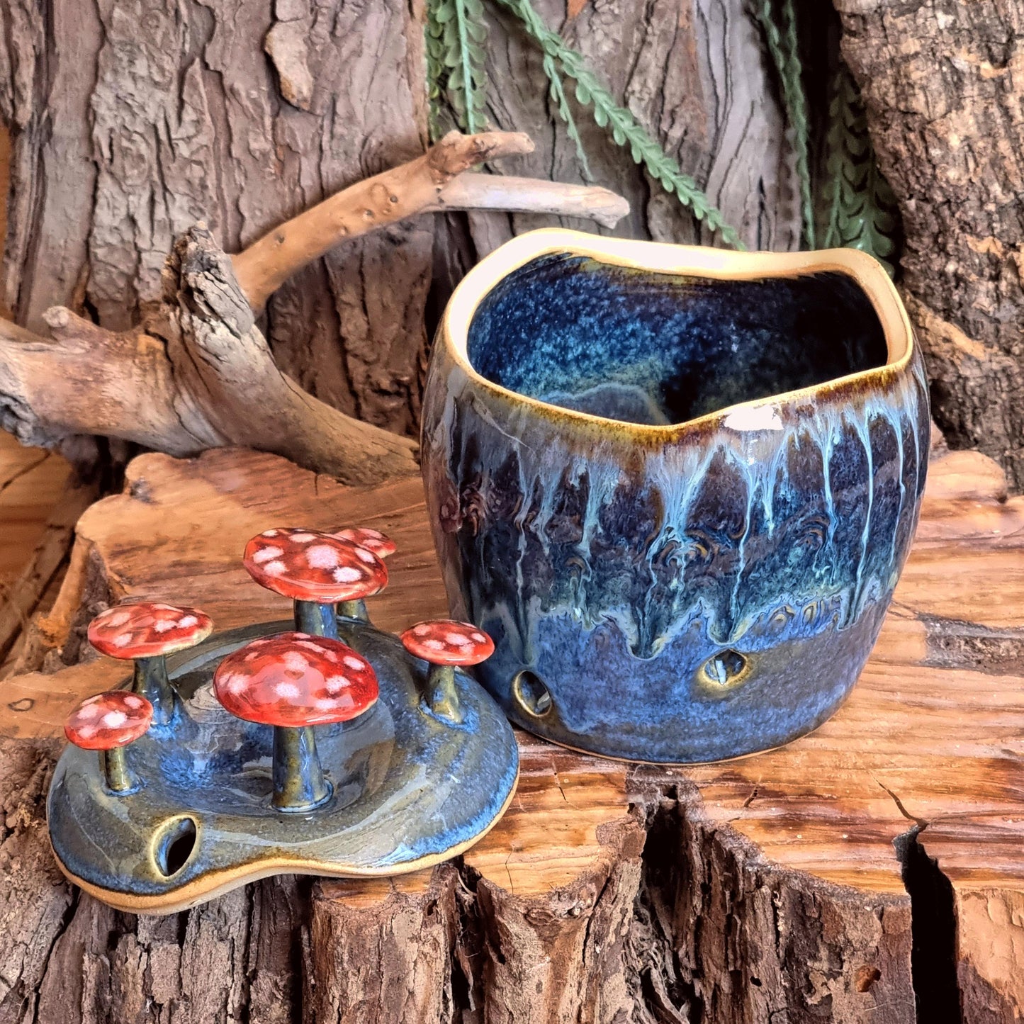 Knoflookpot met Paddenstoelen NR. 3825