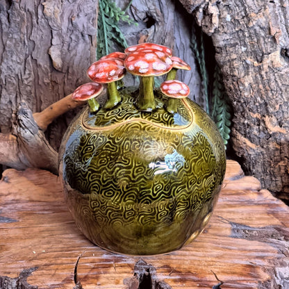 Knoflookpot met Paddenstoelen NR. 3828