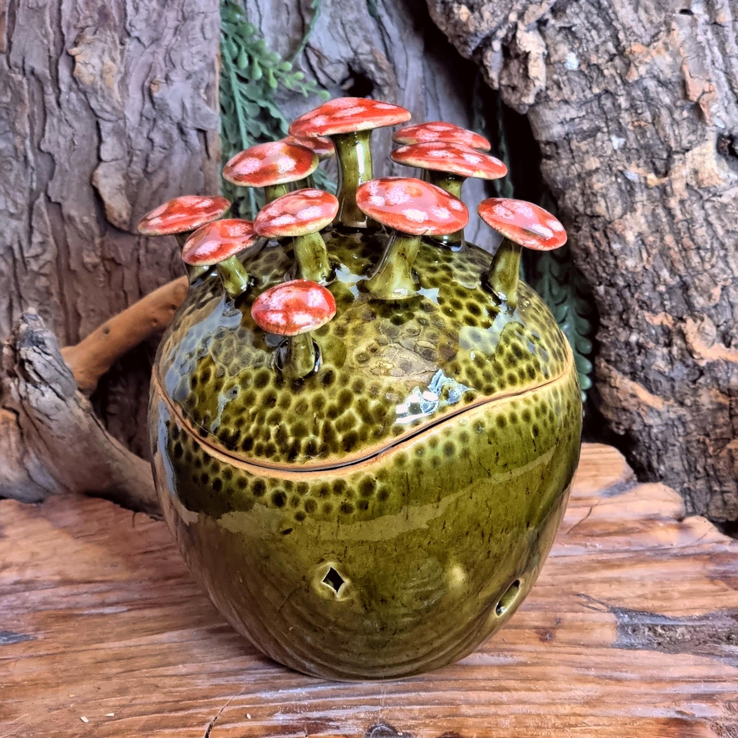 Knoflookpot met Paddenstoelen NR. 3829