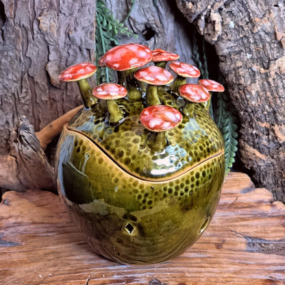 Knoflookpot met Paddenstoelen NR. 3829