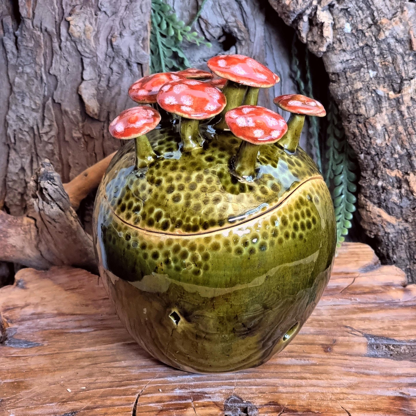 Knoflookpot met Paddenstoelen NR. 3829