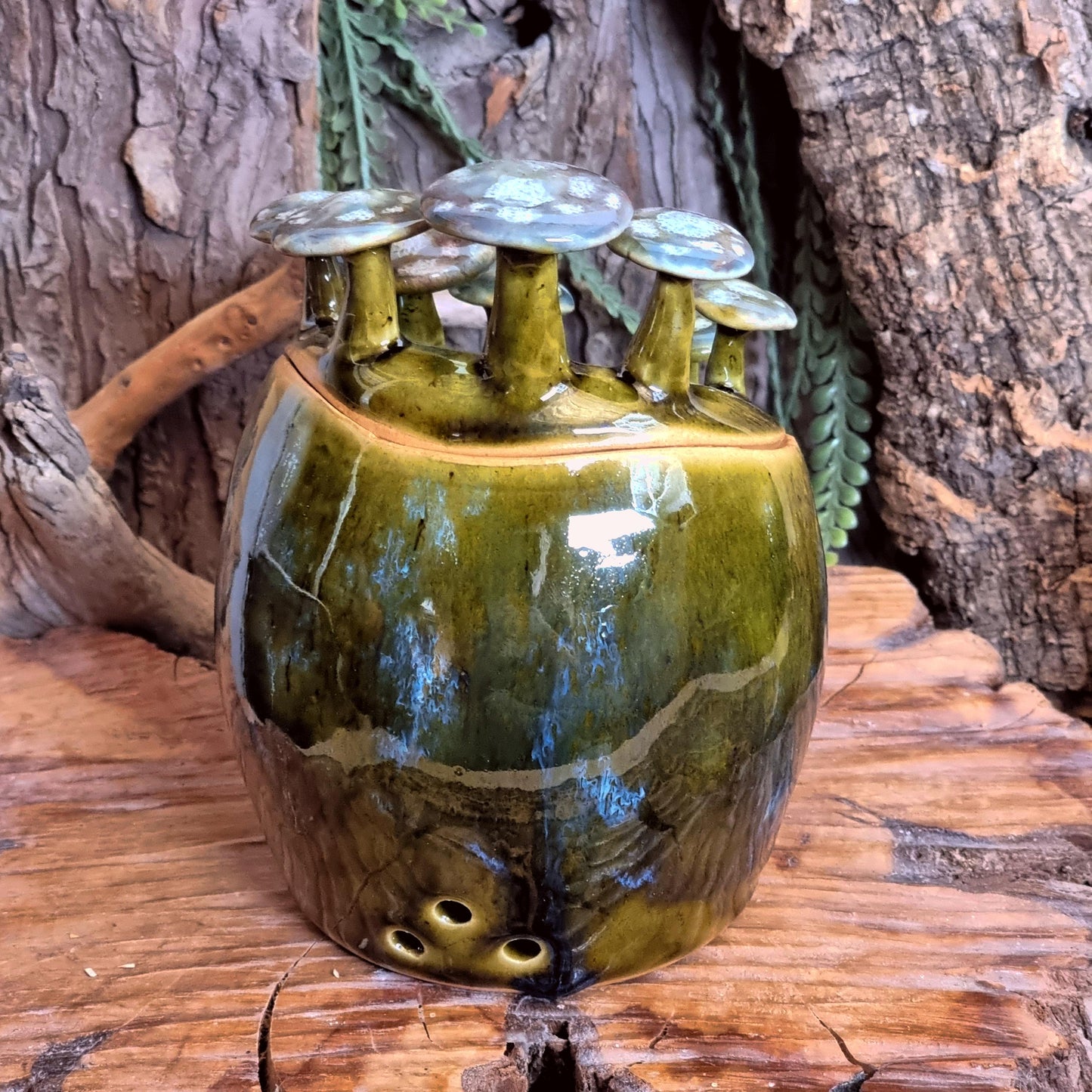 Knoflookpot met Paddenstoelen NR. 3830