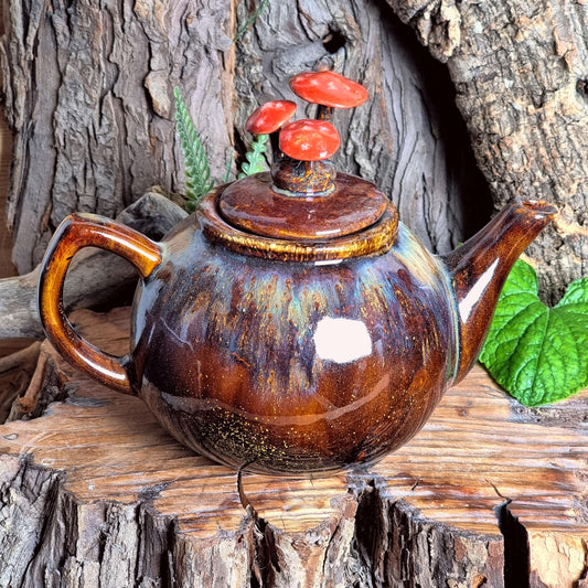 Teapot with Mushrooms NO. 3951