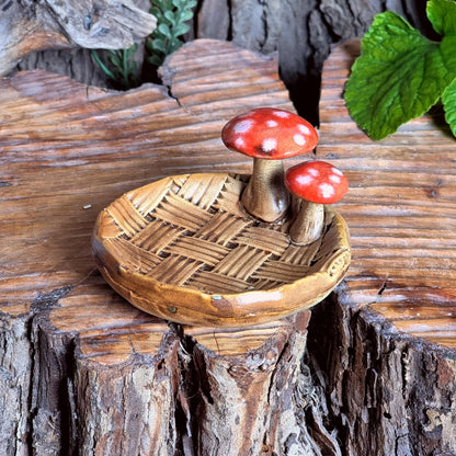 Trinket Dish with Mushrooms NO. 3955
