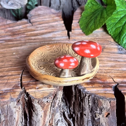 Trinket Dish with Mushrooms NO. 3957