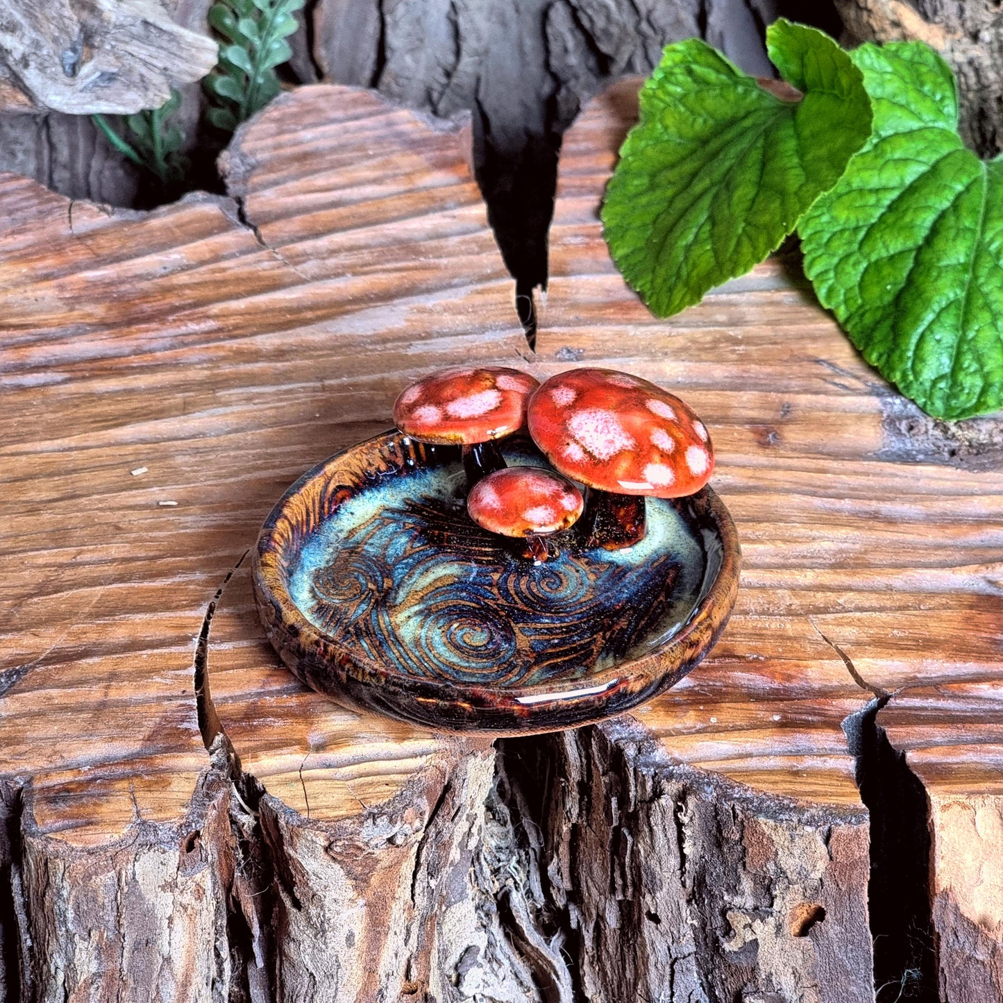 Trinket Dish with Mushrooms NO. 3959