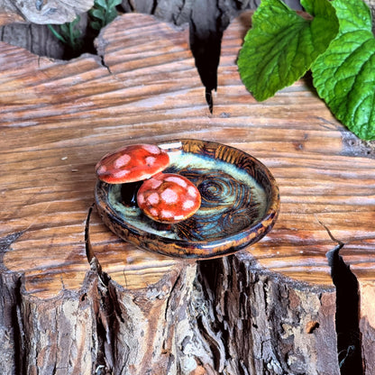 Trinket Dish with Mushrooms NO. 3959