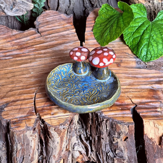 Trinket Dish with Mushrooms NO. 3961