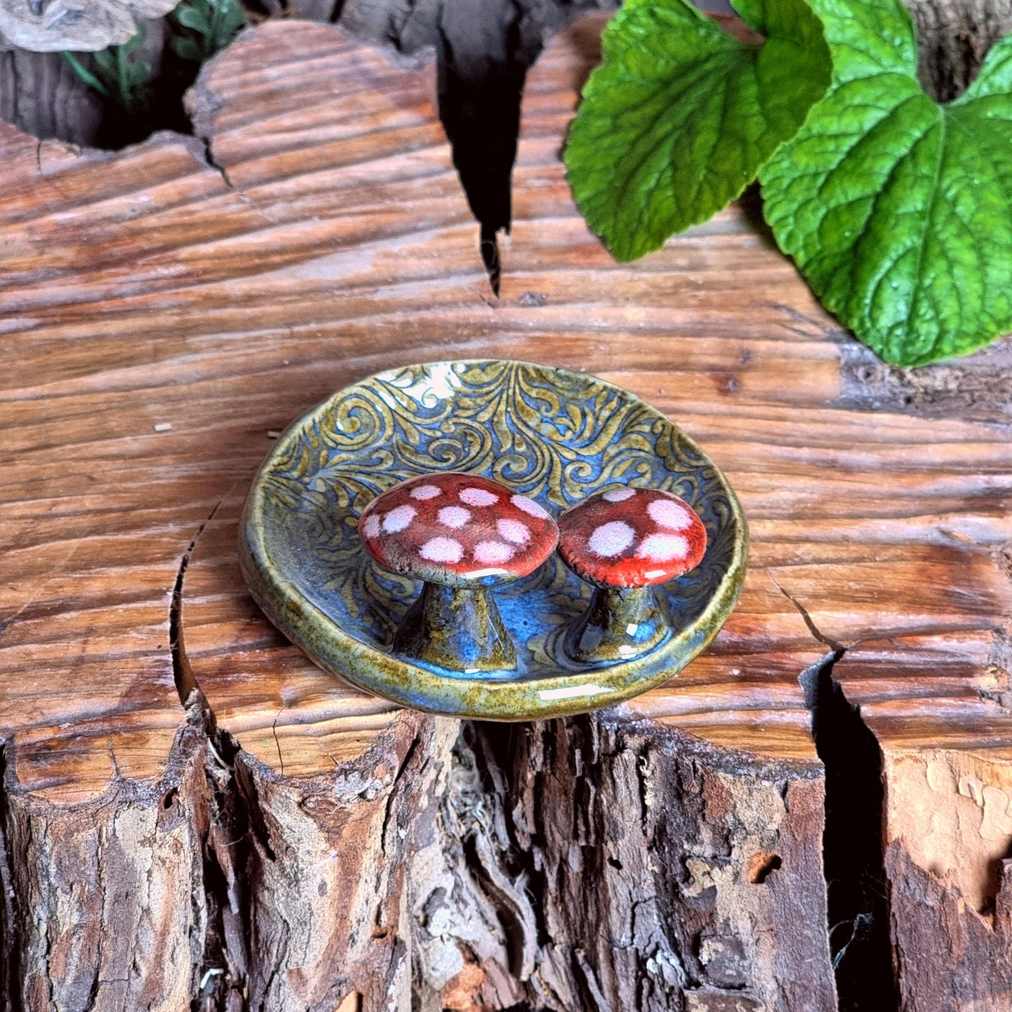 Trinket Dish with Mushrooms NO. 3961