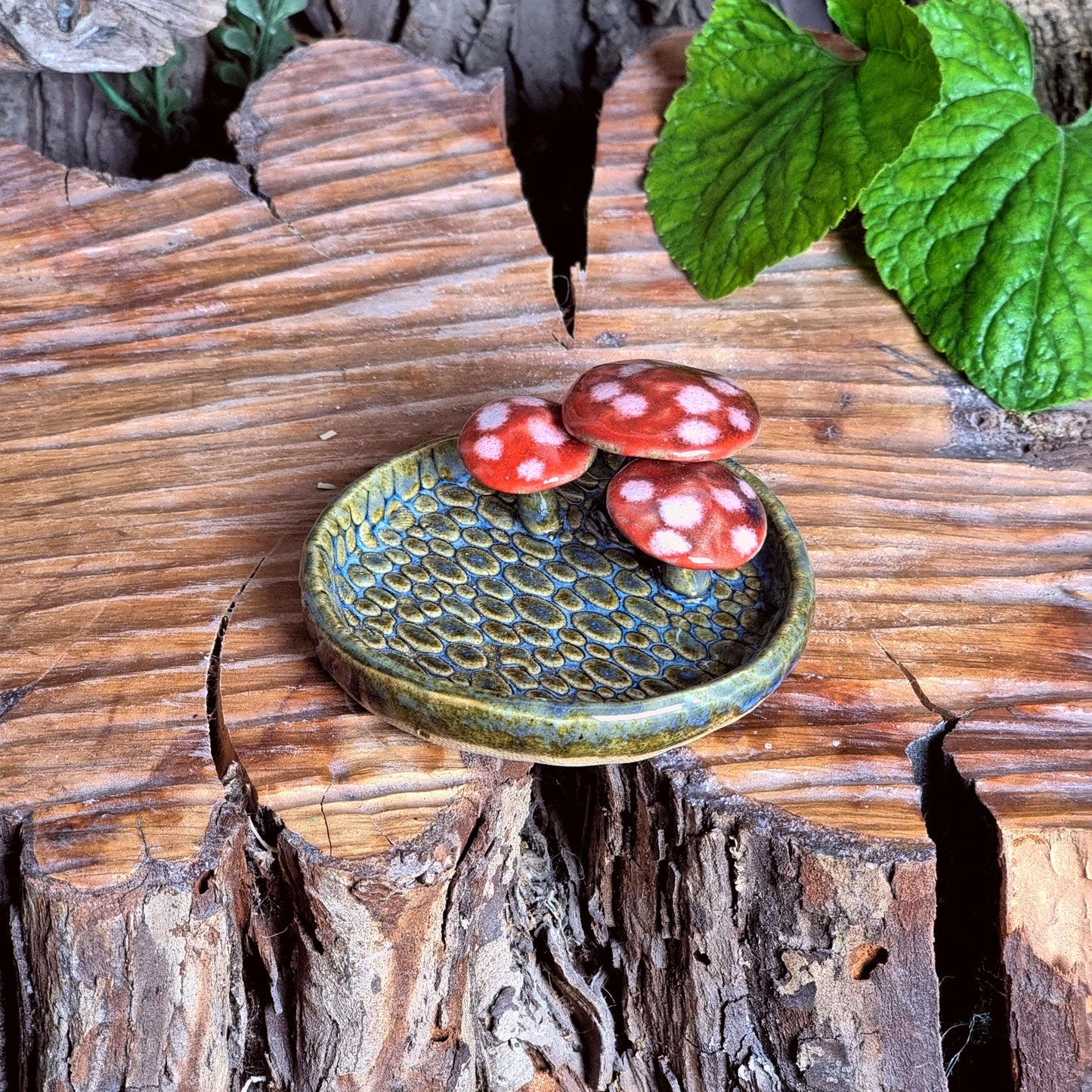 Trinket Dish with Mushrooms NO. 3962