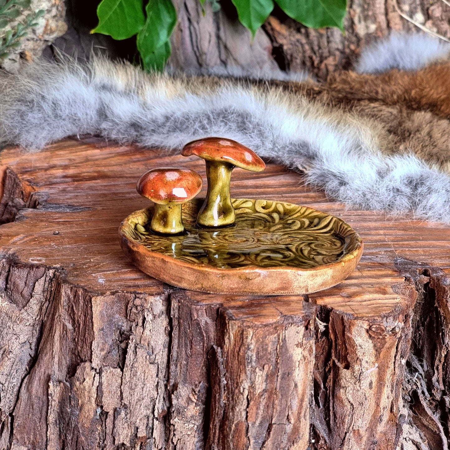 Trinket Dish met Paddenstoelen NR. 4090