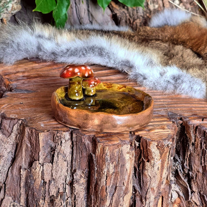 Trinket Dish with Mushrooms NO. 4091