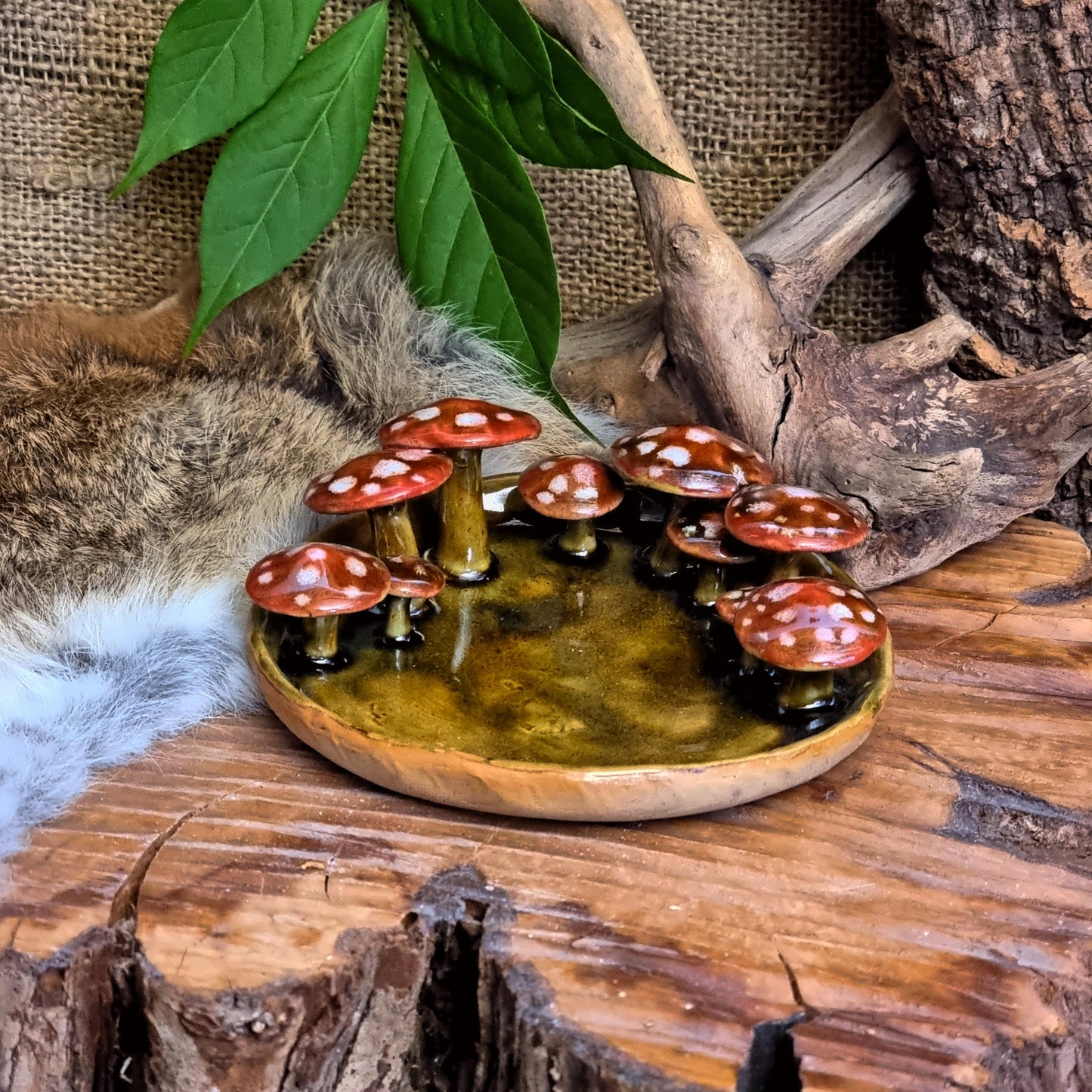 Trinket Dish with Mushrooms NO. 4282