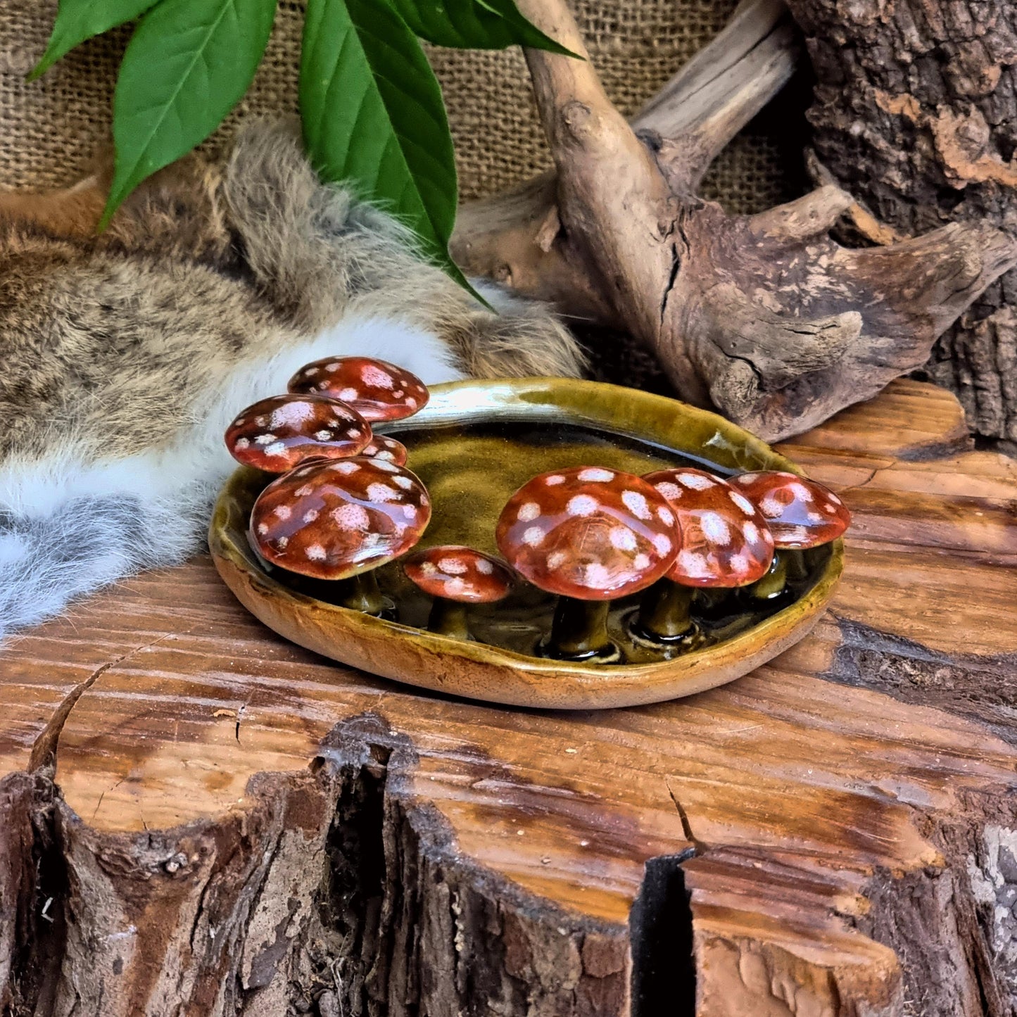 Trinket Dish with Mushrooms NO. 4282