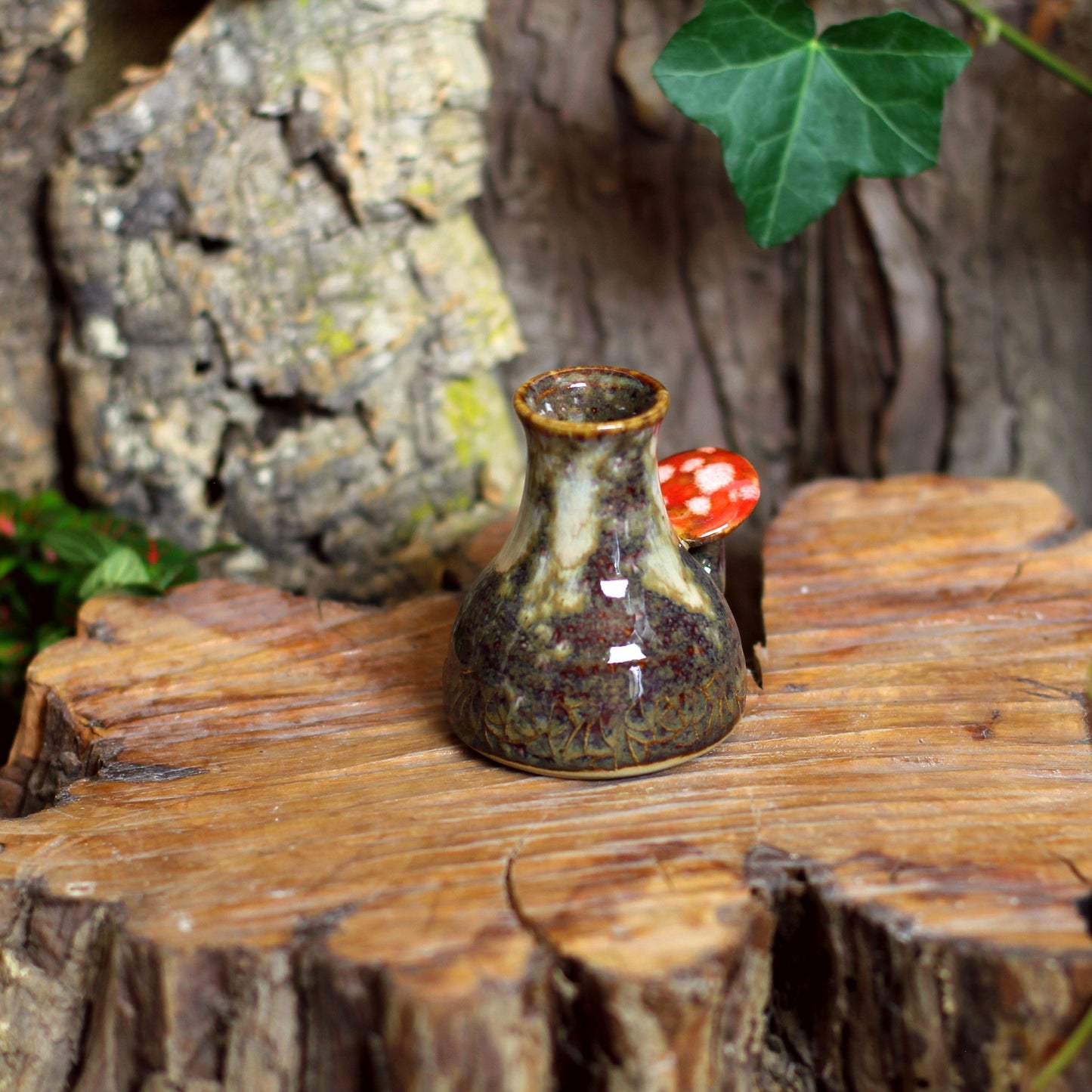 Flesje met Paddenstoelen NR. 3516