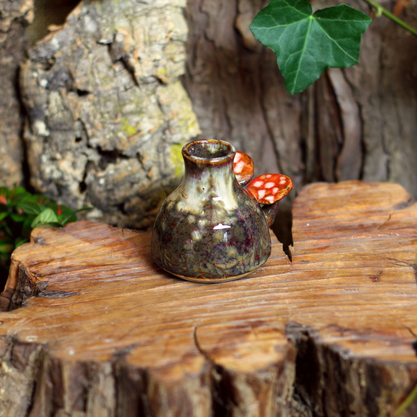 Bottle with Mushrooms NO. 3526