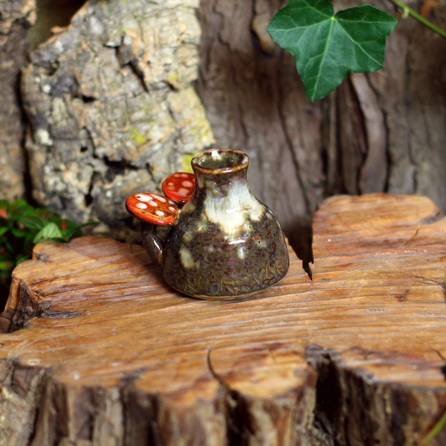 Bottle with Mushrooms NO. 3526