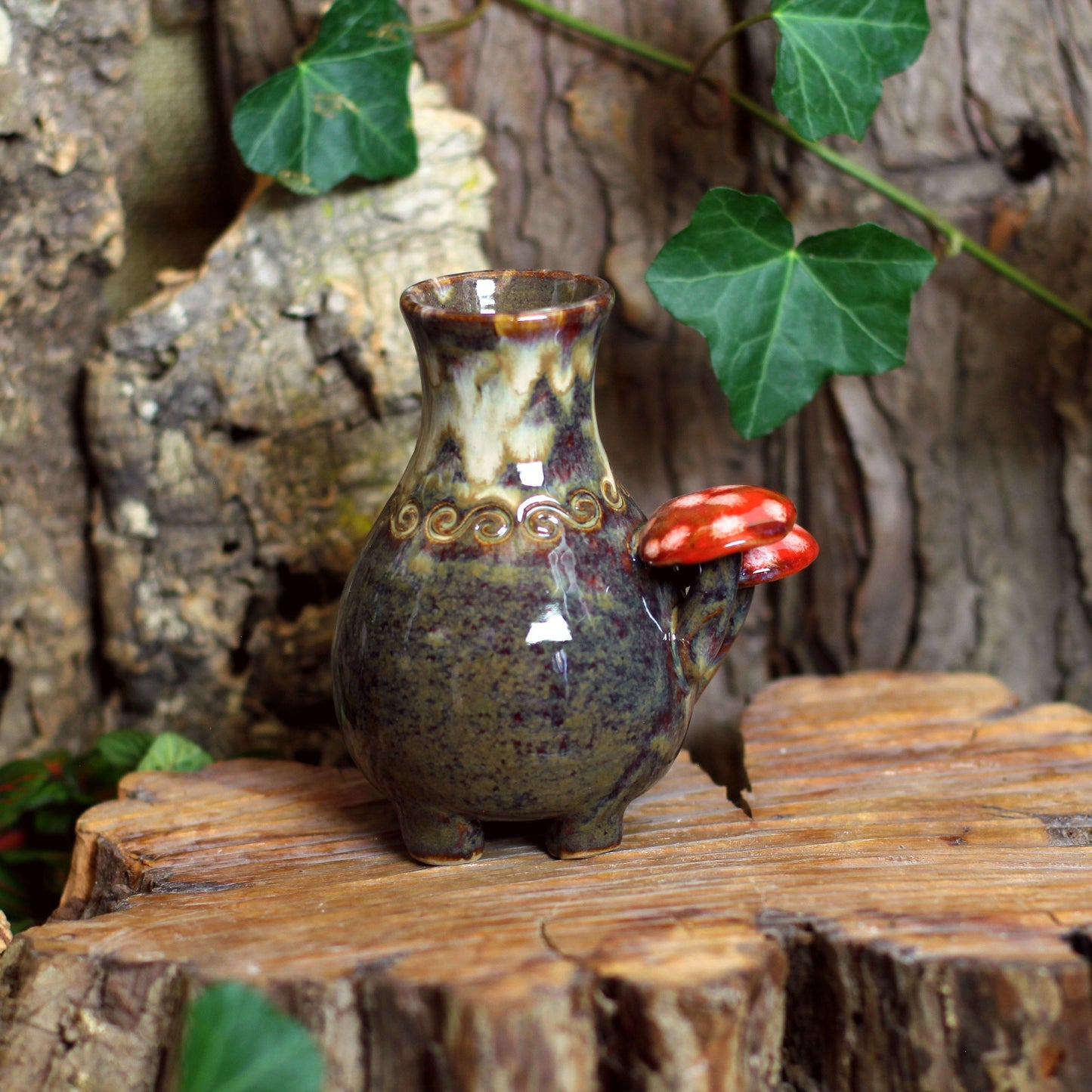 Bottle with Mushrooms NO. 3528