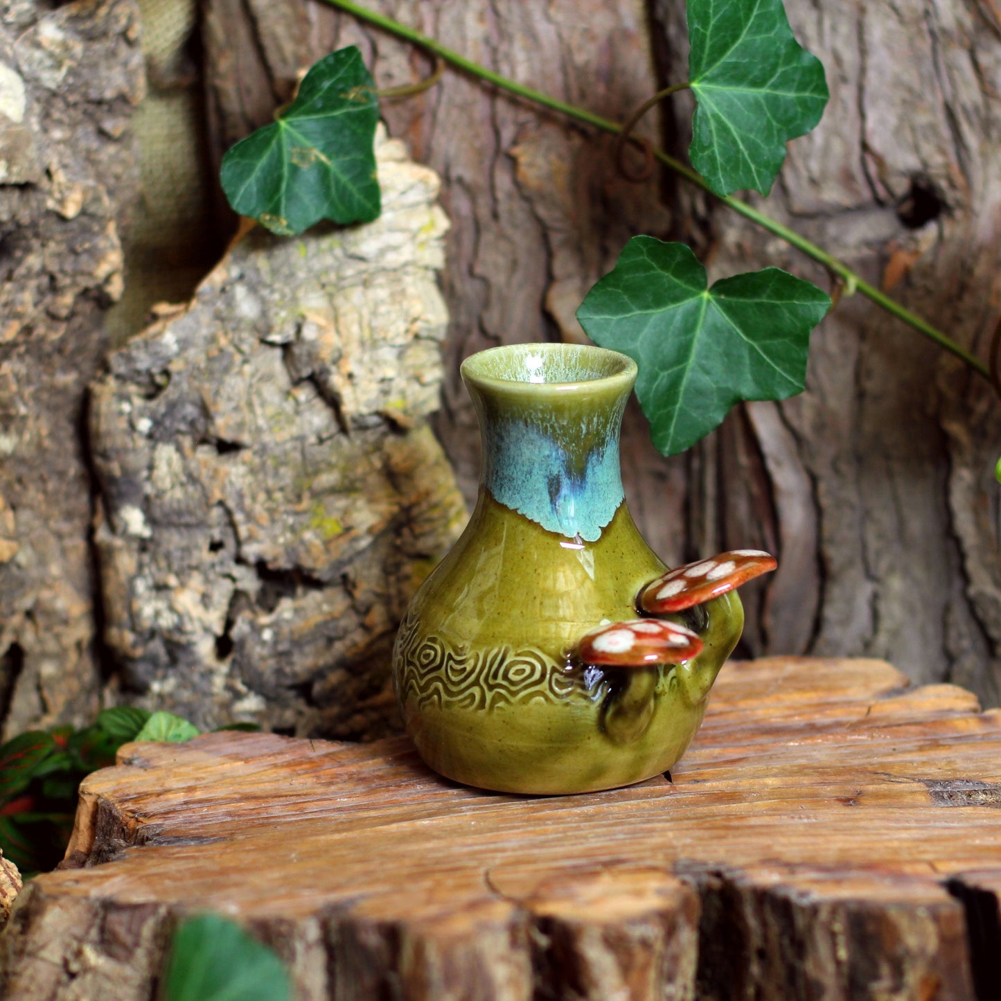 Bottle with Mushrooms NO. 3542