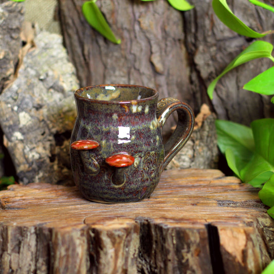 Mug with Mushrooms NO. 3687