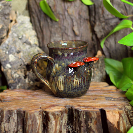 Mug with Mushrooms NO. 3695