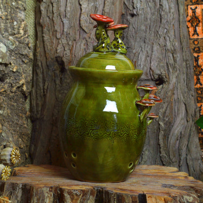 Knoblauchtopf mit Pilzen Nr. 3300