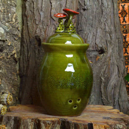 Knoblauchtopf mit Pilzen Nr. 3300