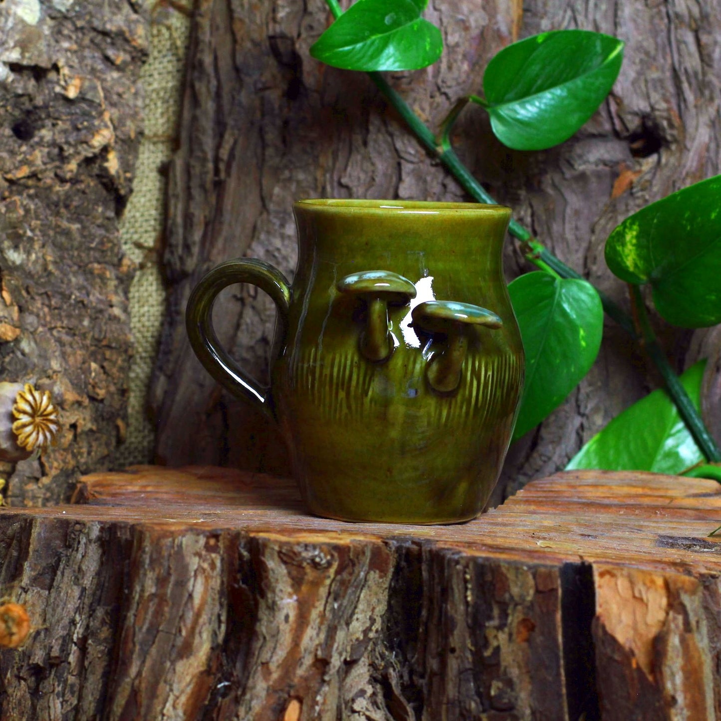 Mug with Mushrooms No. 3336