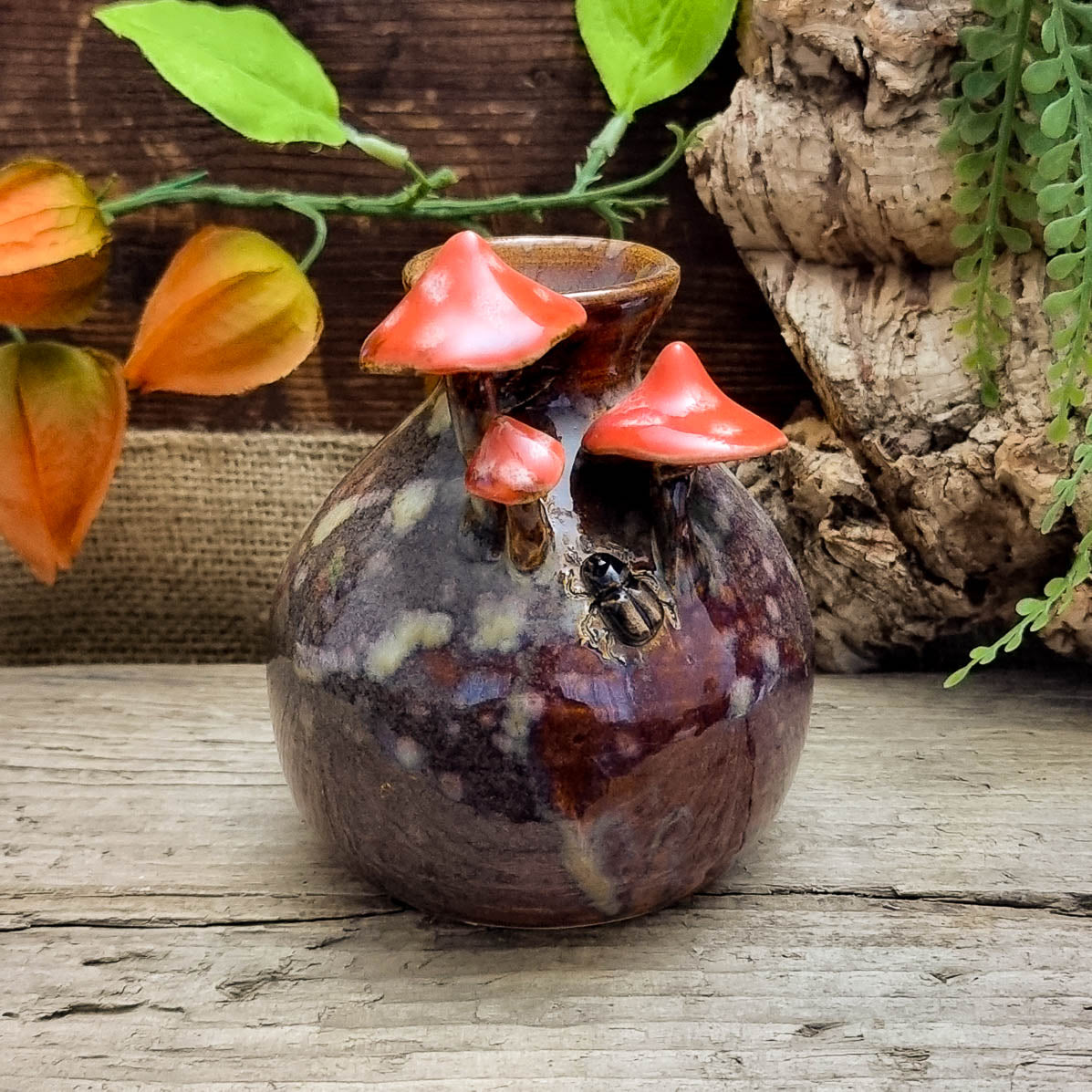 Vase with Mushrooms NR. 2162