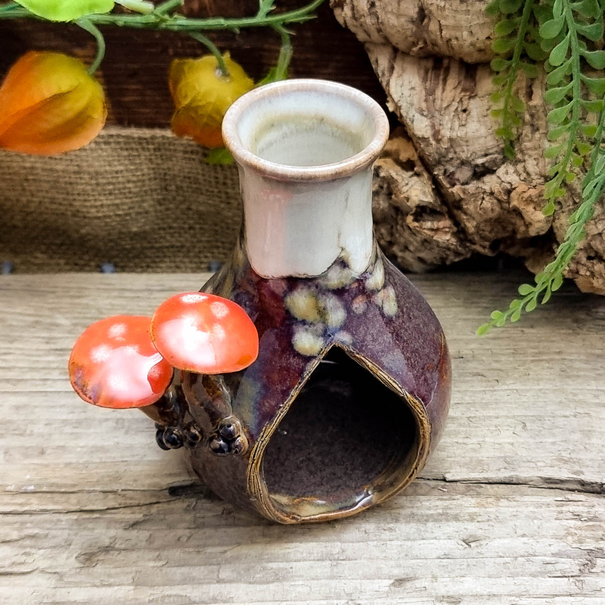 Tealight holder with Mushrooms NR. 2165