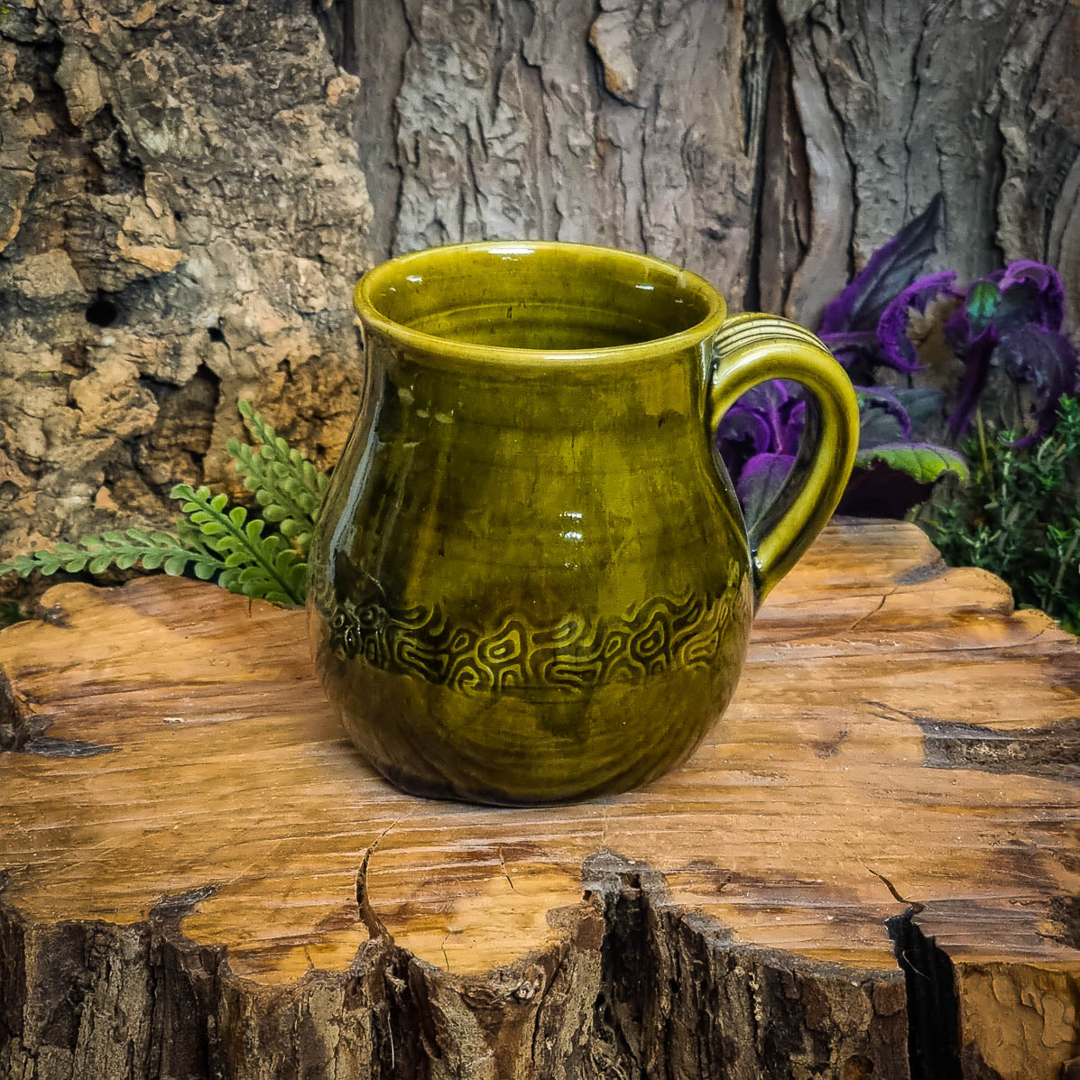 Mug with Mushrooms No. 3173