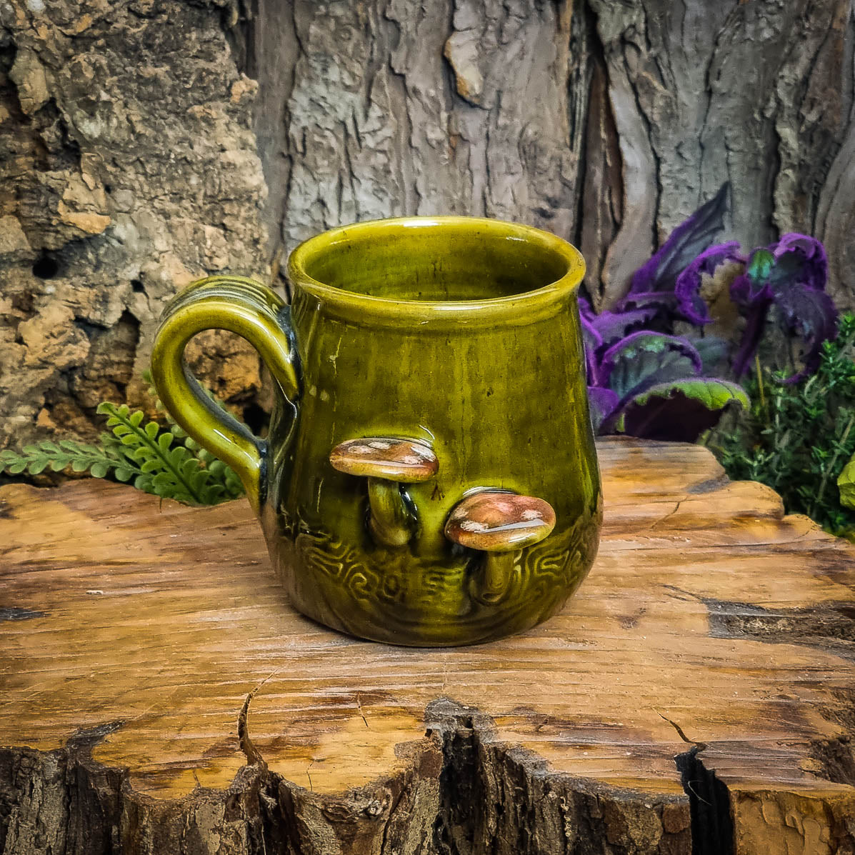 Mug with Mushrooms No. 3181