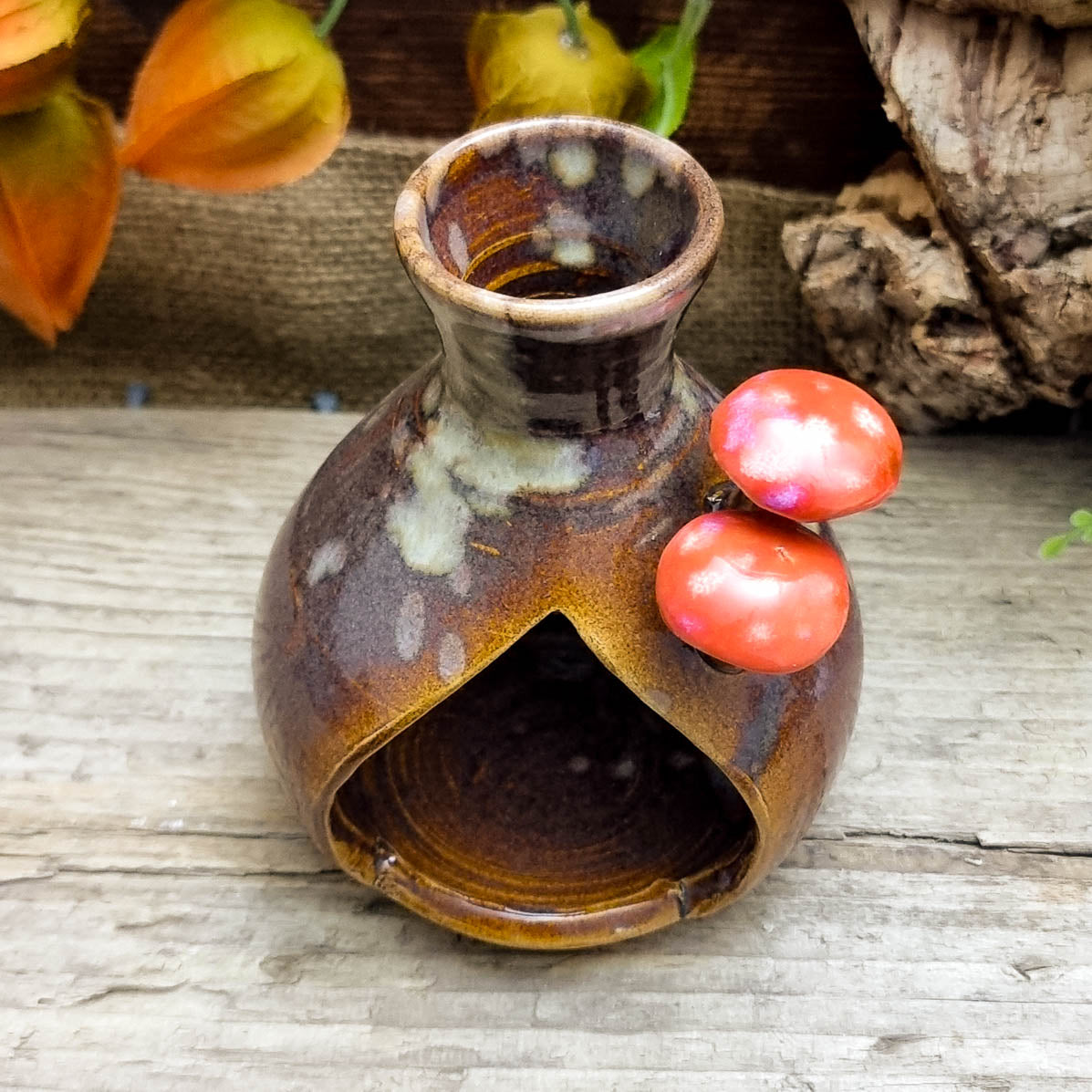 Tealight holder with Mushrooms NR. 2200