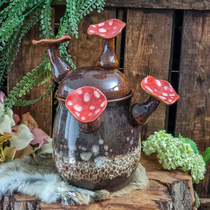 Storage jar with Mushrooms NO. 1344