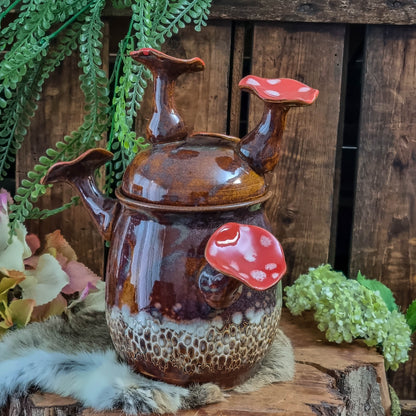 Storage jar with Mushrooms NO. 1344