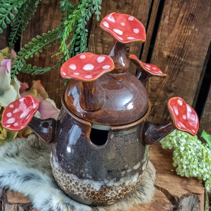 Storage jar with Mushrooms NO. 1344