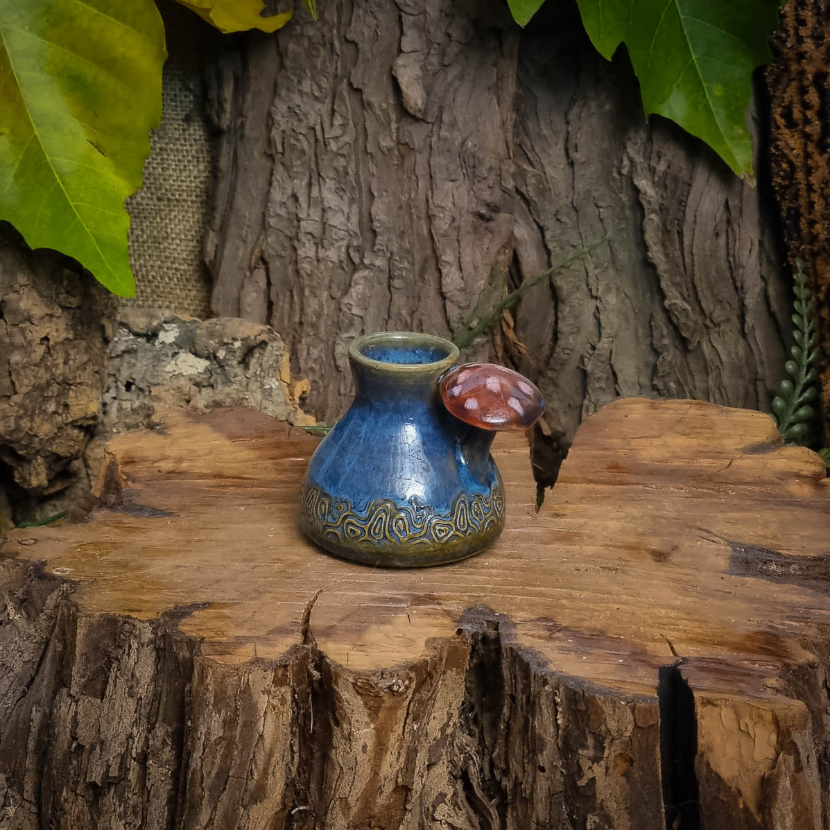 Flesje met Paddenstoelen NR. 3008